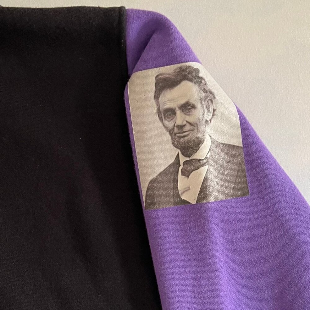 Garage Purple & Black y2k Higher Power Graphic Zip Up Hoodie - Picture 6 of 8